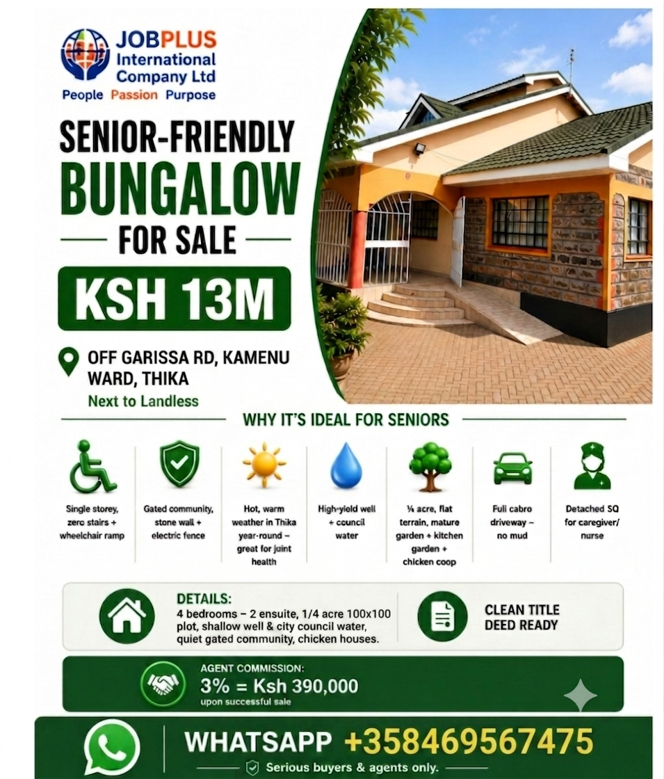 🏠 Modern 4-Bedroom House for Sale in Thika KIAMBU County — Prime Investment Opportunity | KultaProperties